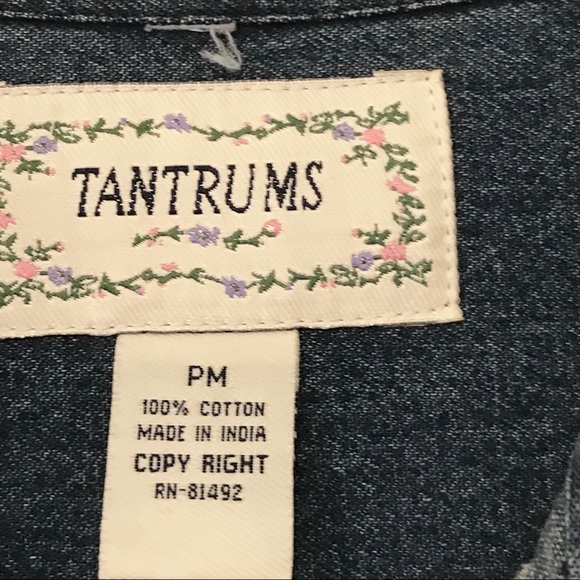 Tantrums Western Cowgirl Boots Denim Jacket - Picture 7 of 7